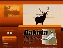 Tablet Screenshot of dakotahuntingtrips.com